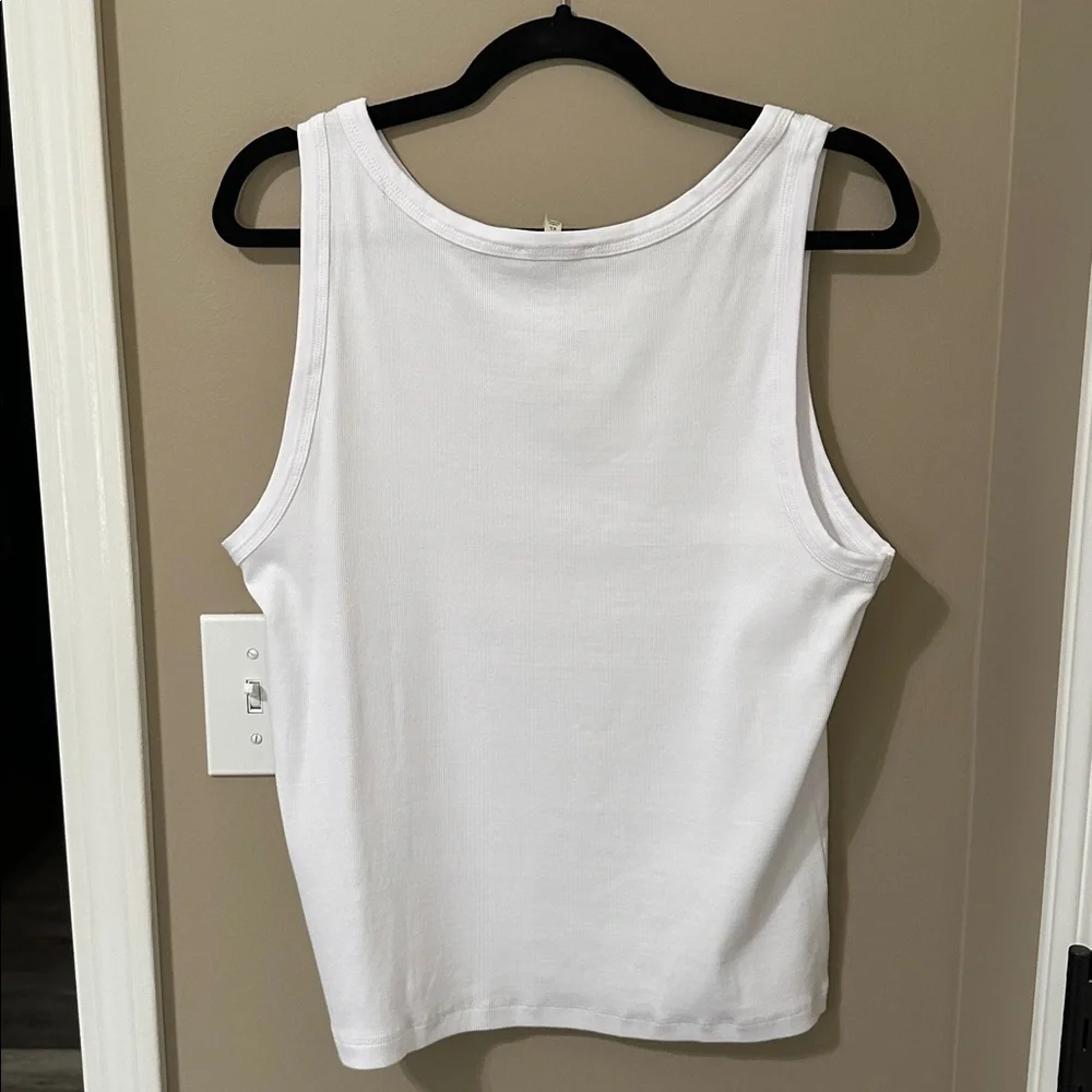 Madewell (Re)generative Cotton Essential High-Neck
Tank in White - Picture 9 of 9